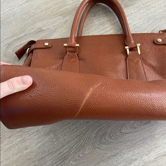 Designer Bunny Up Genuine Leather Love Brown Handbag *RARE** - Picture 2 of 6